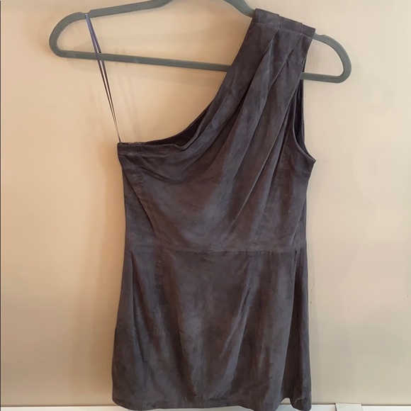 Jimmy Choo for H&M Grey One Shoulder Dress Sz 4 - Picture 2 of 11